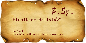 Pirnitzer Szilvió névjegykártya